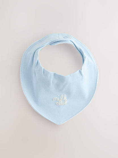 Blue Milk Club Baby Bibs 5 Pack