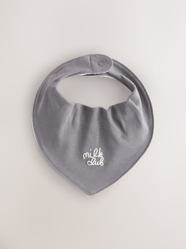 Blue Milk Club Baby Bibs 5 Pack