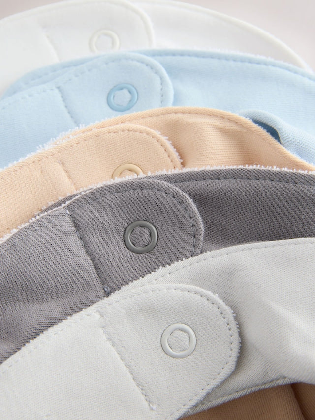 Blue Milk Club Baby Bibs 5 Pack - Size One