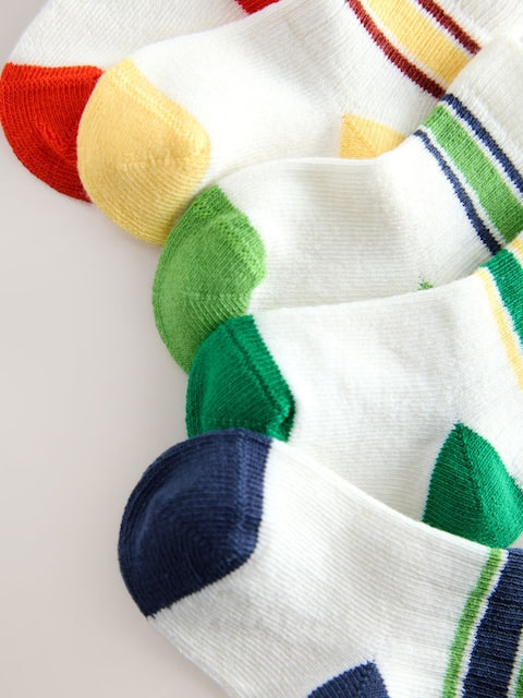 White Baby Socks 5 Pack - Size 50cm (First Size)