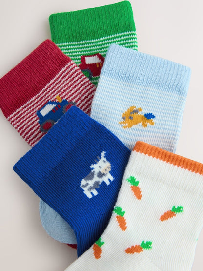 Red/Green Socks 5 pack