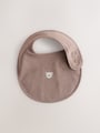 Brown Baby Bibs 5 Pack - Size One