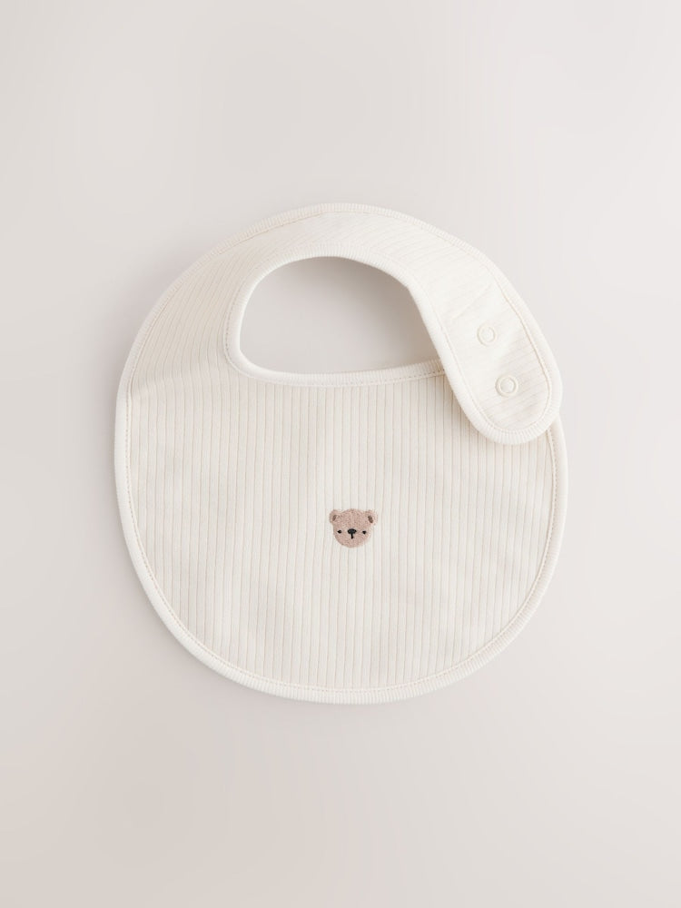 Brown Baby Bibs 5 Pack