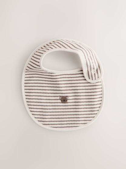 Brown Baby Bibs 5 Pack
