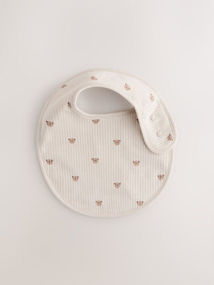 Brown Baby Bibs 5 Pack