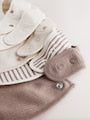 Brown Baby Bibs 5 Pack - Size One