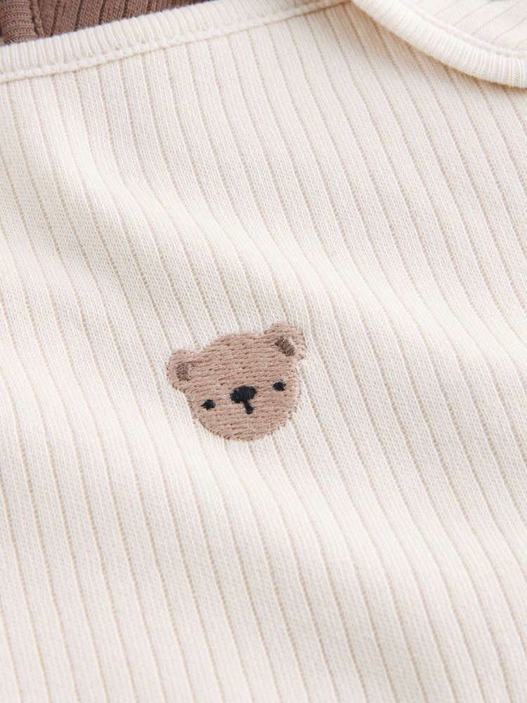Brown Baby Bibs 5 Pack
