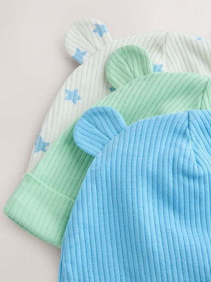 Blue/Green Baby Beanies (0-18mths)