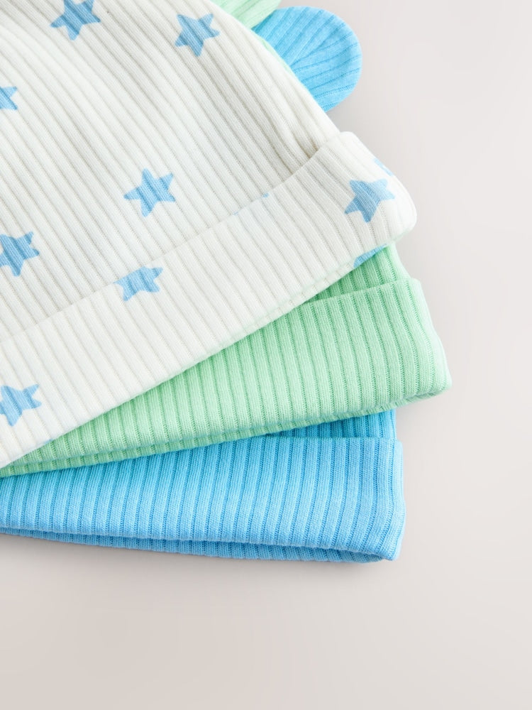 Blue/Green Baby Beanies (0-18mths)