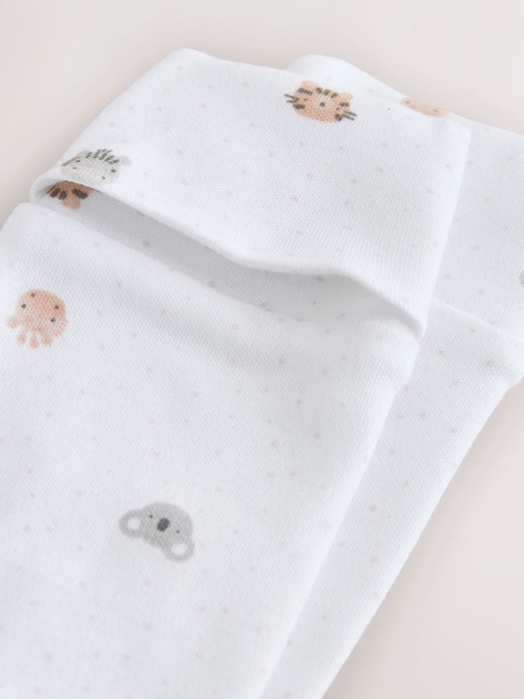 White Born in 2026 Baby Sleepsuit &amp; Hat Set (0-9mths)