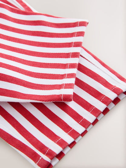 Red/Ecru Pull On Wide Trousers (3mths-7yrs)