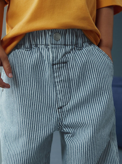 Blue/White Stripe Wide Fit Jeans (3mths-7yrs)