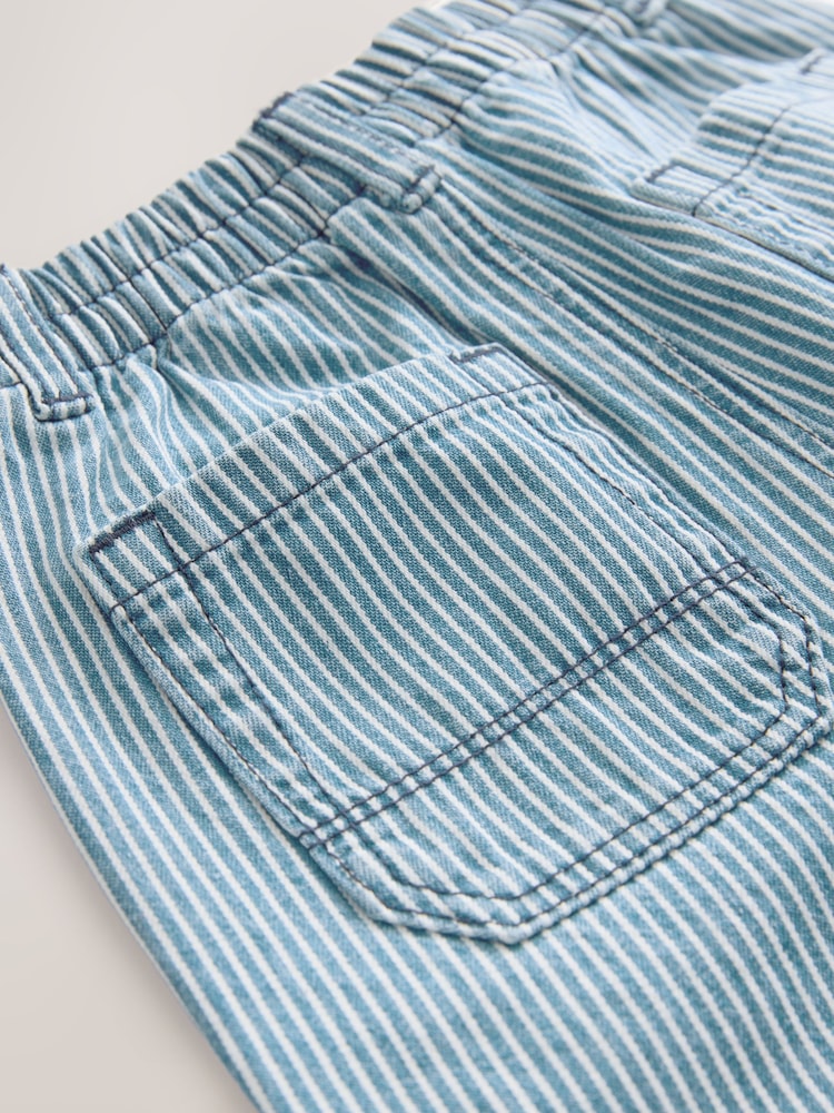Blue/White Stripe Wide Fit