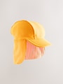 Bright Orange Legionnaire Swim Hat (3mths-10yrs) - Size 3-9 Months (62-74cm)