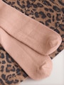 Leopard Print Pinafore Long Sleeve Bodysuit &amp; Tights 3 Piece Set (0mths-2yrs) - Size 50cm (First Size)