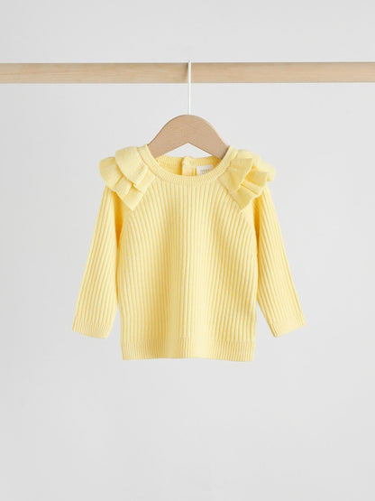 Yellow Baby Knitted Jumper and Leggings Set 2 Piece (0mths-3yrs) - Size 50cm (First Size)