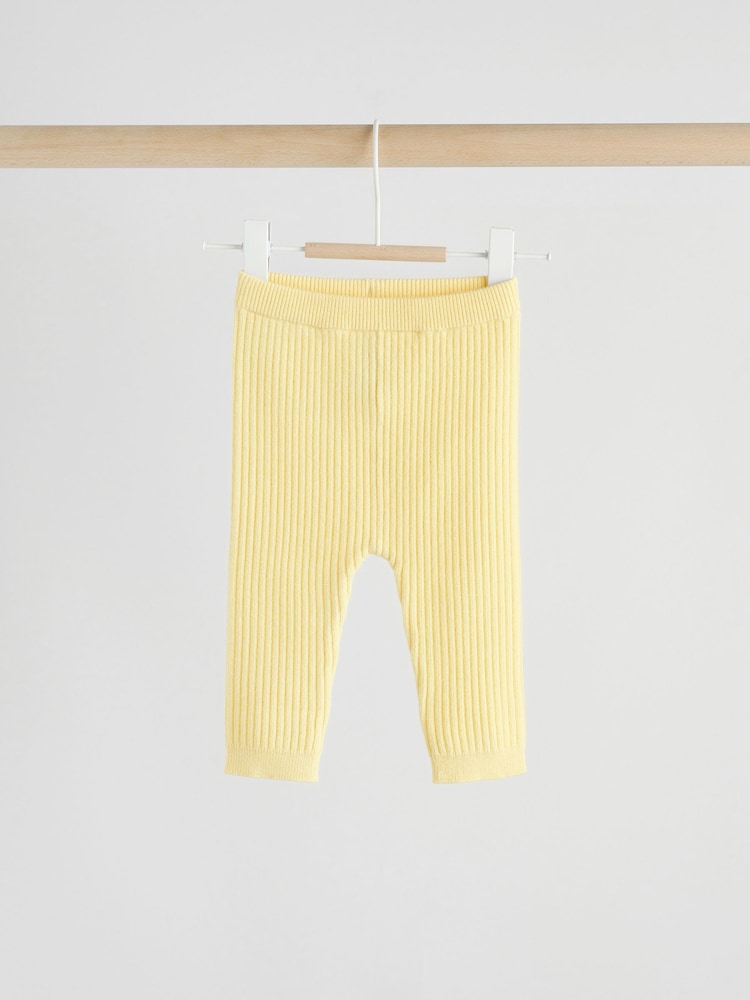 Yellow Baby Knitted Jumper and Leggings Set 2 Piece (0mths-3yrs) - Size 50cm (First Size)