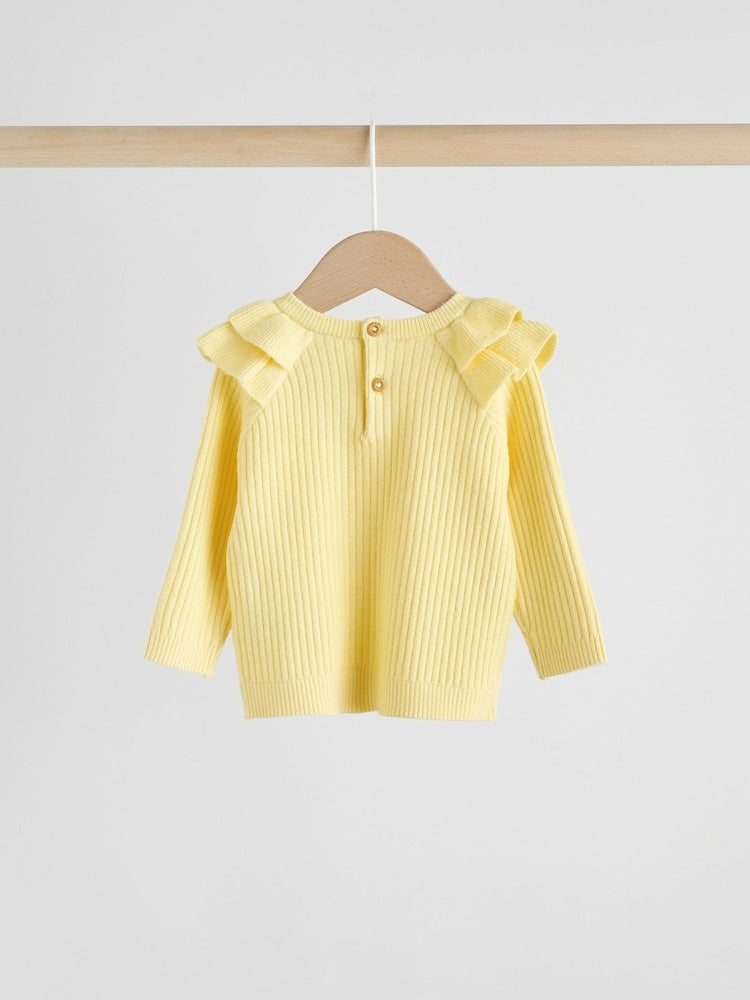 Yellow Baby Knitted Jumper and Leggings Set 2 Piece (0mths-3yrs) - Size 50cm (First Size)