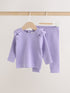 Purple Baby Knitted Jumper and Leggings Set 2 Piece (0mths-3yrs) - Size 50cm (First Size)