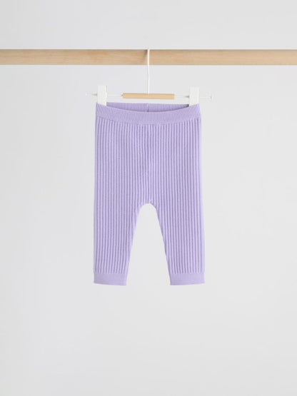 Purple Baby Knitted Jumper and Leggings Set 2 Piece (0mths-3yrs) - Size 50cm (First Size)