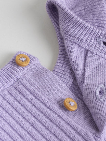 Purple Baby Knitted Jumper and Leggings Set 2 Piece (0mths-3yrs) - Size 50cm (First Size)