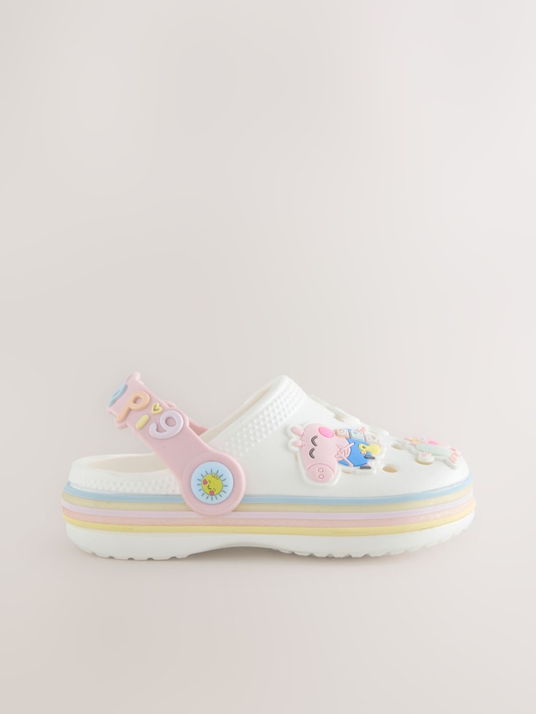 Cream Peppa Pig Character Clogs
