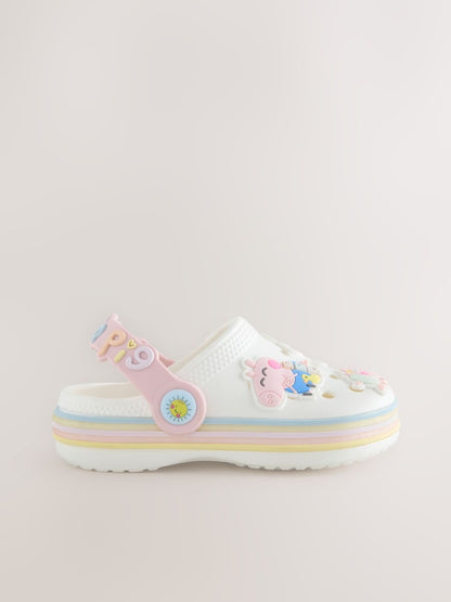 Cream Peppa Pig Character Clogs