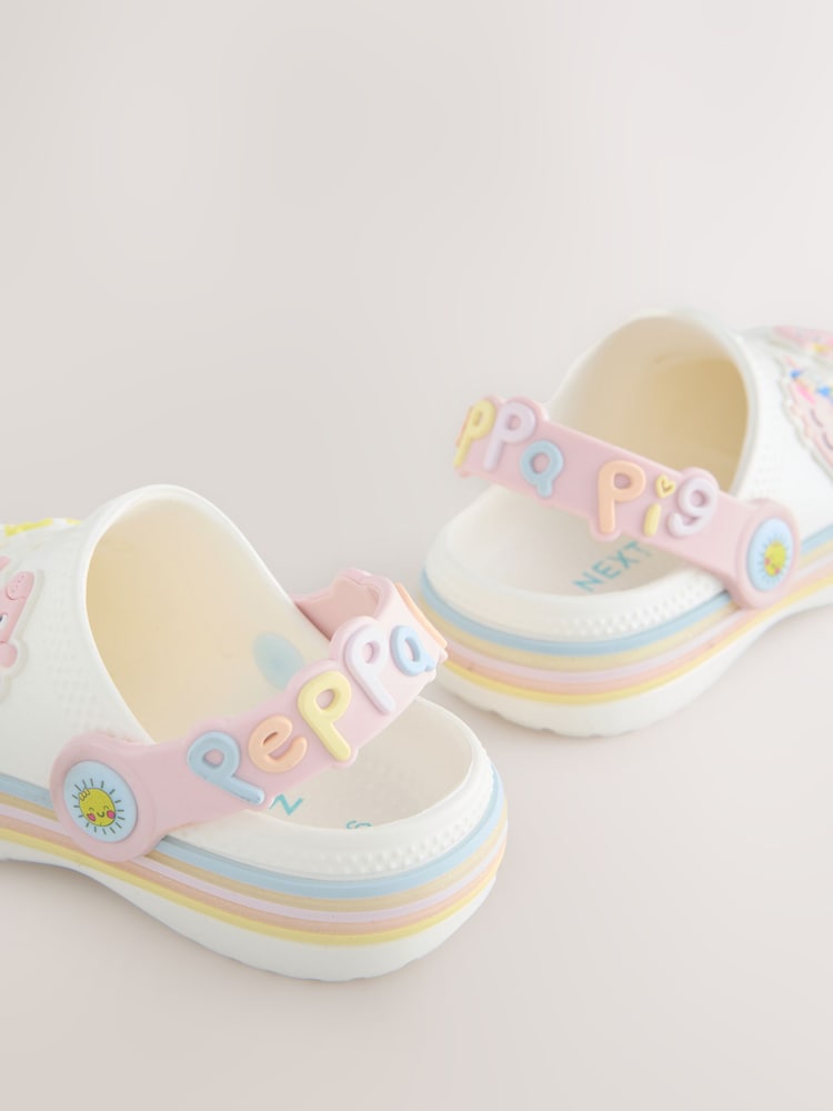 Cream Peppa Pig Character Clogs