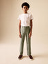 Khaki Green Linen Blend Suit Trousers (3-16yrs) - Khaki Green / 10 Years (140cm)
