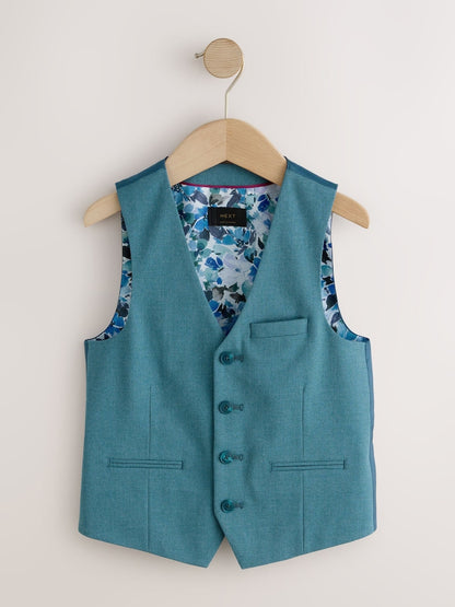 Teal Blue Waistcoat (12mths-16yrs)