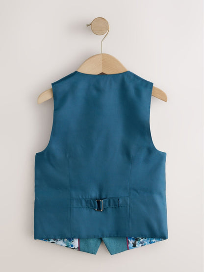 Teal Blue Waistcoat (12mths-16yrs)