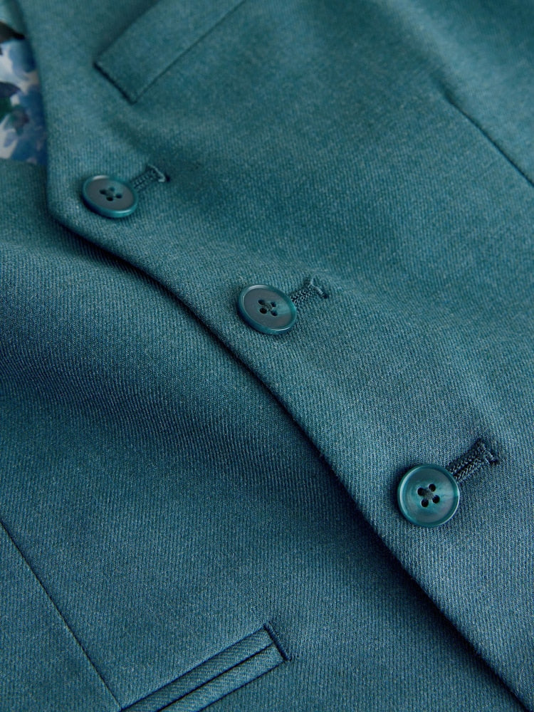 Teal Blue Waistcoat (12mths-16yrs)