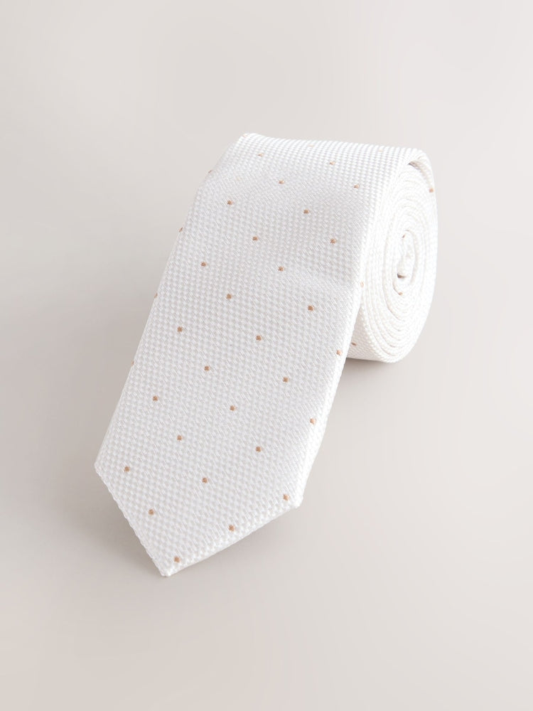 Neutral Polka Dot Tie (3-16yrs)