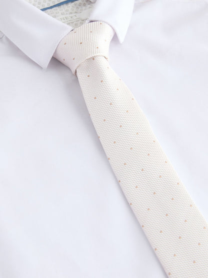 Neutral Polka Dot Tie (3-16yrs)