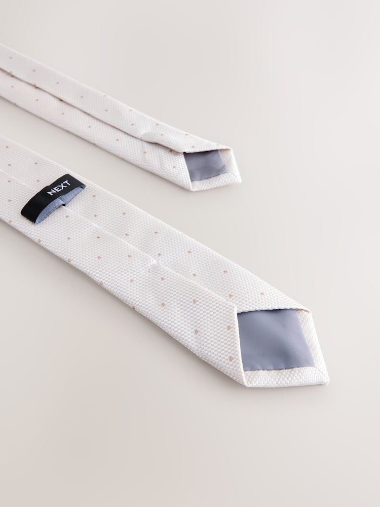 Neutral Polka Dot Tie (3-16yrs)