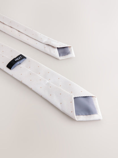 Neutral Polka Dot Tie (3-16yrs)