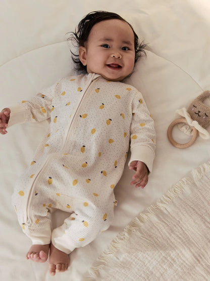 Lemon Yellow Baby Sleepsuits 3 Pack (0mths-3yrs)