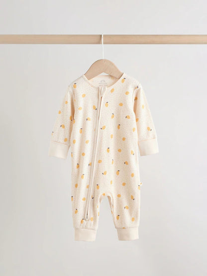 Lemon Yellow Baby Sleepsuits 3 Pack (0mths-3yrs)