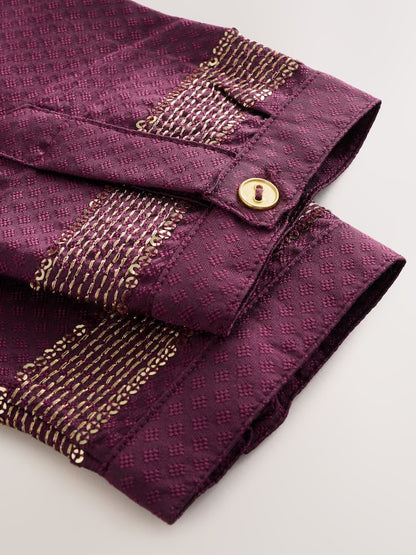 Burgundy Red Kurta Shirt (3mths-16yrs) (3mths-16yrs)