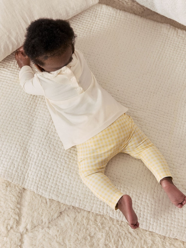 Ecru Fairy Mouse Long Sleeve Top and Legging Baby 2 Piece Set (0mths-2yrs)