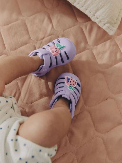 Lilac Purple Character EVA Fisherman Sandals (0-24mths) - Size Up To 3 Months (50 - 62cm)