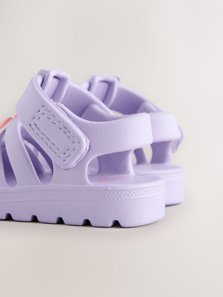 Lilac Purple Character EVA Fisherman Sandals (0-24mths) - Size Up To 3 Months (50 - 62cm)