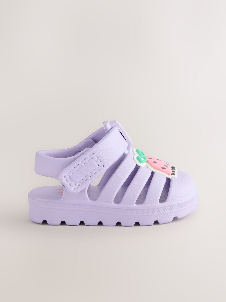 Lilac Purple Character EVA Fisherman Sandals (0-24mths) - Size Up To 3 Months (50 - 62cm)