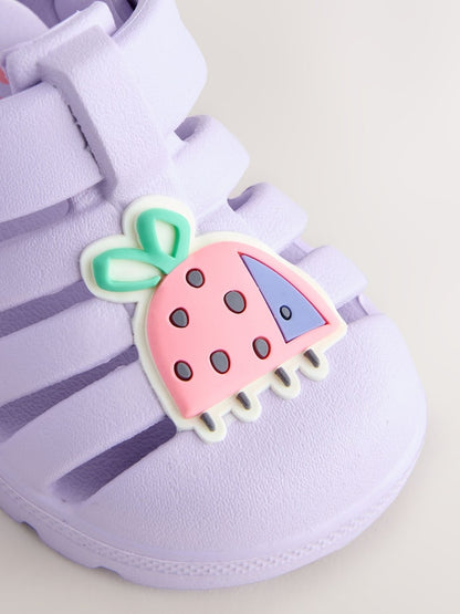 Lilac Purple Character EVA Fisherman Sandals (0-24mths) - Size Up To 3 Months (50 - 62cm)