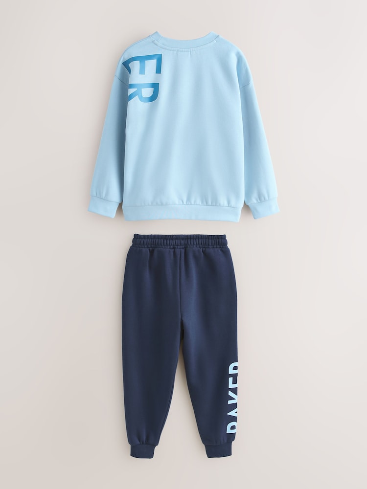 Baker by Ted Baker Oversized Graphic Sweatshirt and Joggers Set - Size 2-3 Years (92-98cm)
