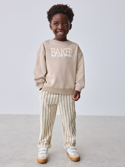 Baker by Ted Baker Sweatshirt and Striped Trousers Set