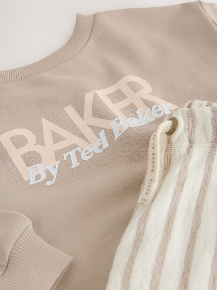 Baker by Ted Baker Sweatshirt and Striped Trousers Set