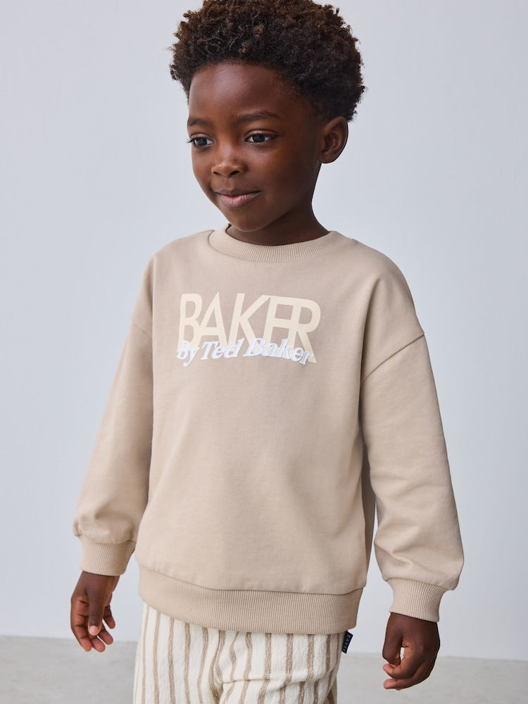 Baker by Ted Baker Sweatshirt and Striped Trousers Set
