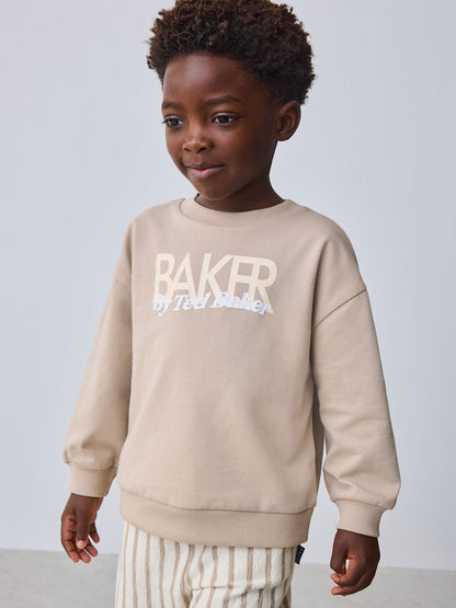 Baker by Ted Baker Sweatshirt and Striped Trousers Set
