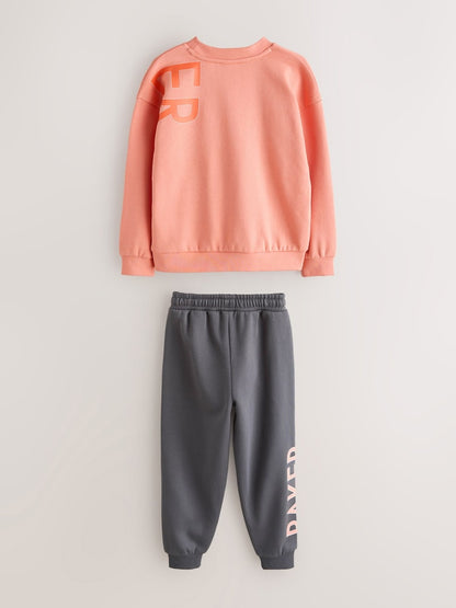 Baker by Ted Baker Oversized Graphic Sweatshirt and Joggers Set